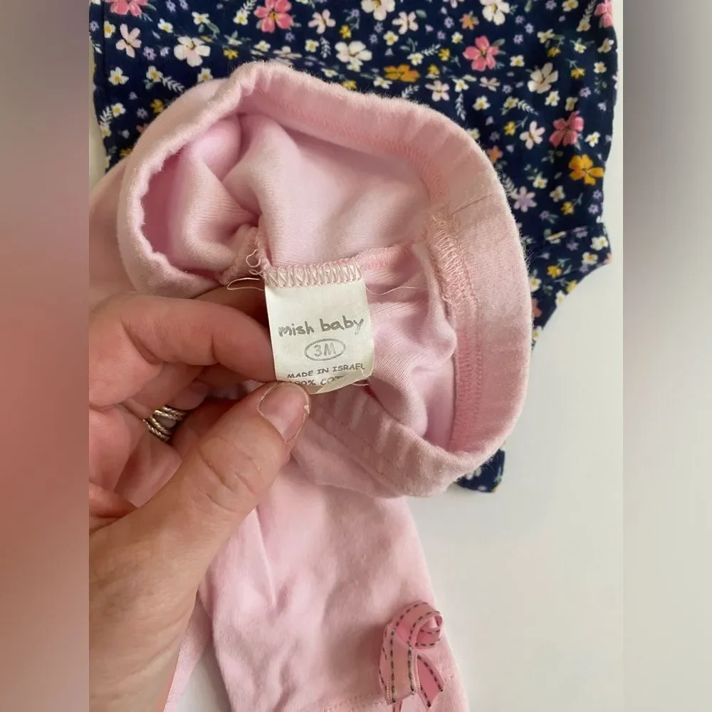 Floral and Patterned Baby Winter Outfit Set Carter’s 3months